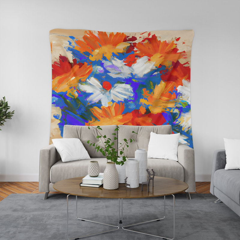 Tapisserie murale, H 80 po x l 68 po