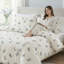 Ensemble de housse de couette papillon 100% coton, housse de couette 100% coton 3 pièces Housse de couette mignonne à imprimé papillon avec fermeture à glissière Housse de couette douce et légère en coton-123262343