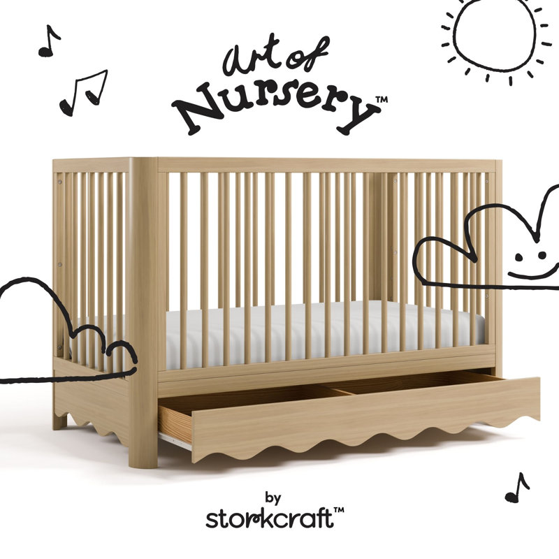 Storkcraft Casablanca Deluxe 5-In-1 Convertible Crib, Driftwood