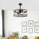 24" Monson 3-Blade Caged Ceiling Fan with Remote Control and Light Kit
