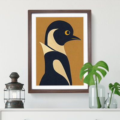 XV1022-385X Abstract Penguin No.4 1 Piece Single Picture Frame Wall Art