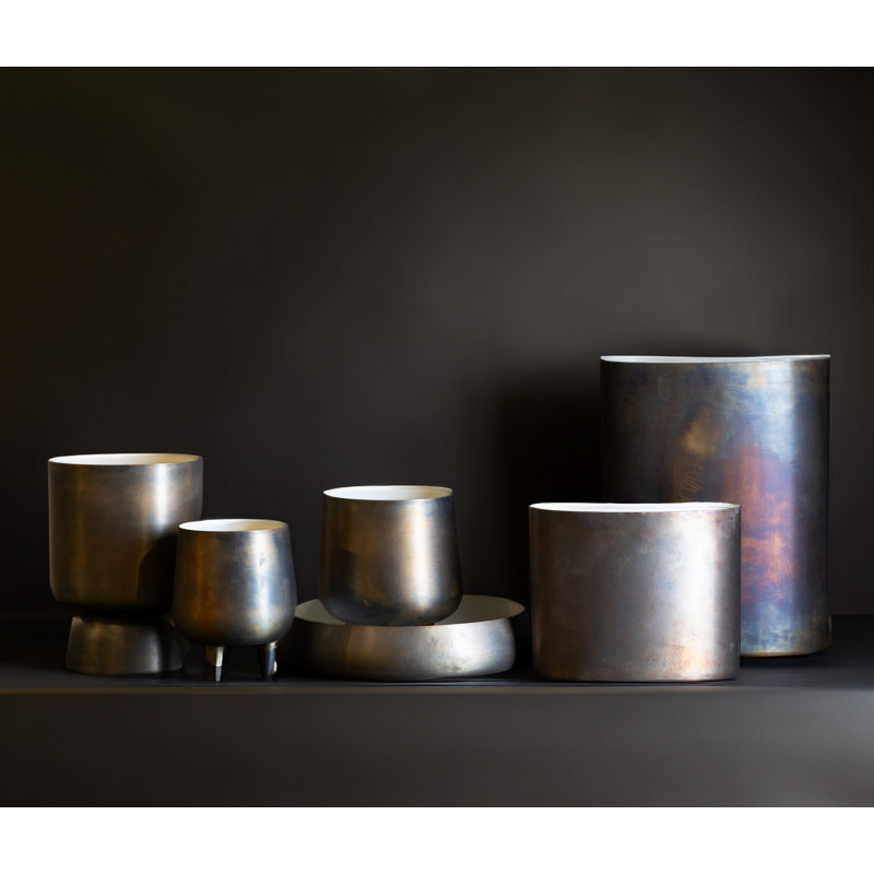 Satrudan Metal Table Vase, 6.10"