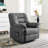 Armard Soft Microfiber Wide Electric Power Lift Assist Standard Recliner with Remote-348702424
