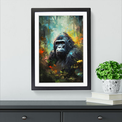 Gorilla Impressionism - Framed Print