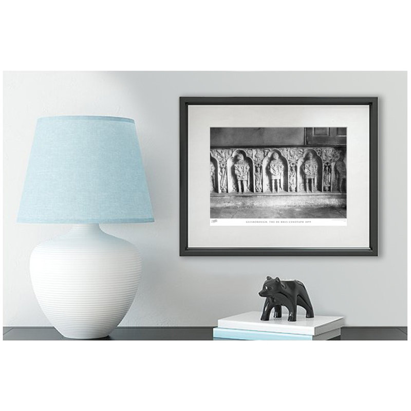 Guisborough, The De Brus Cenotaph 1899 - Single Picture Frame Print, 28cm H x 36cm W x 2.3cm D