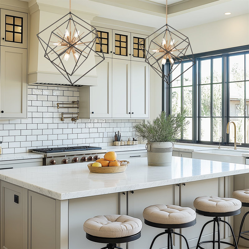 Oulu 9 - Light Dimmable Geometric Chandelier