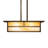 18" Square Hyde Park "T" Mission Pendant