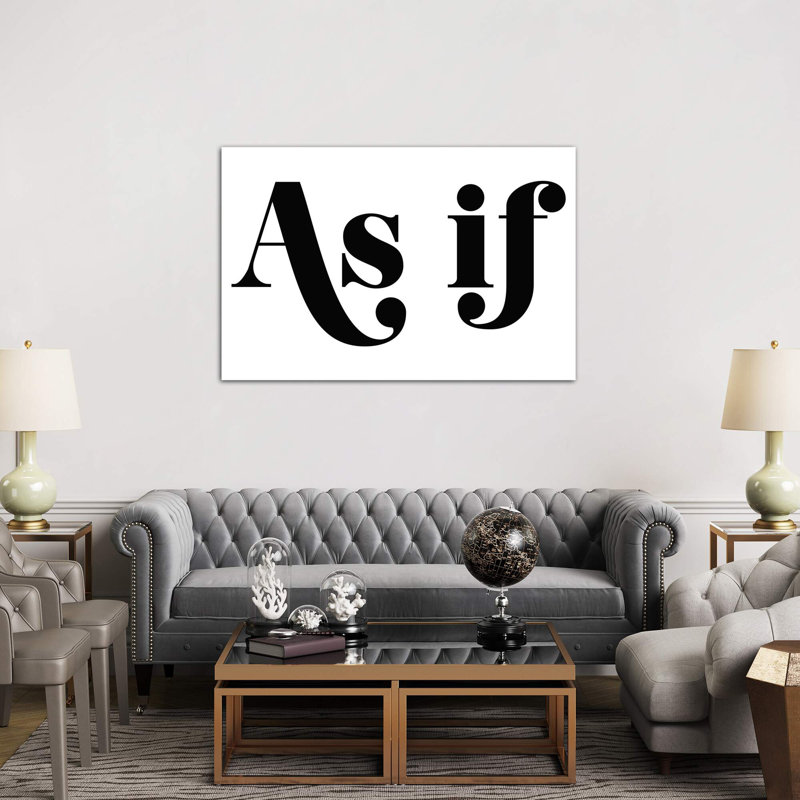 As If - Wrapped Canvas Print, 152.5 cm H x 101.5 cm W