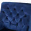 Fauteuil club velours bleu marine