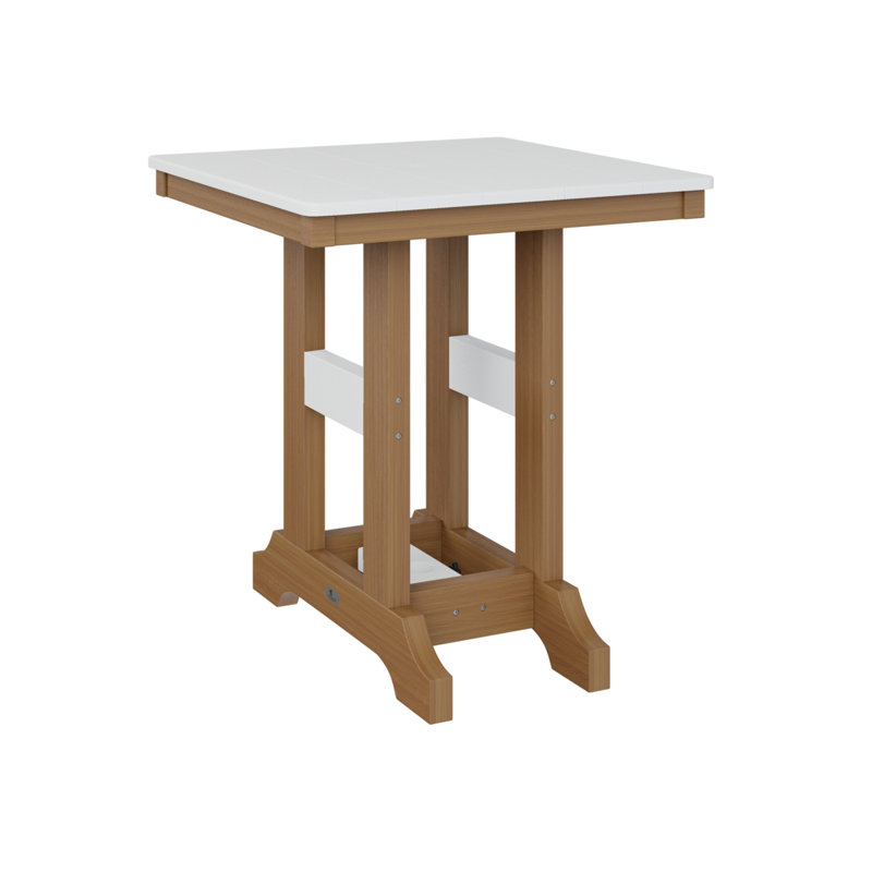 Garden Classic Outdoor Square Dining Table, Kiwi Green, Seafoam