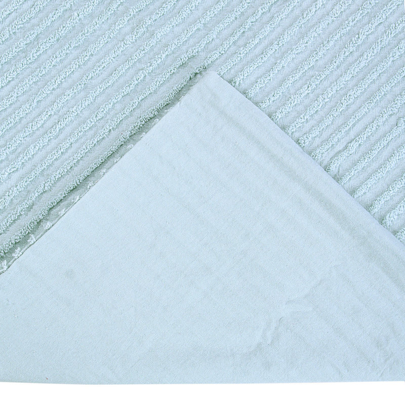 Housse de coussin 100% coton Jullian, Très grande taie décorative, Bleu