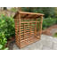 Oconner 166 W x 66 D Solid Wood Log Store