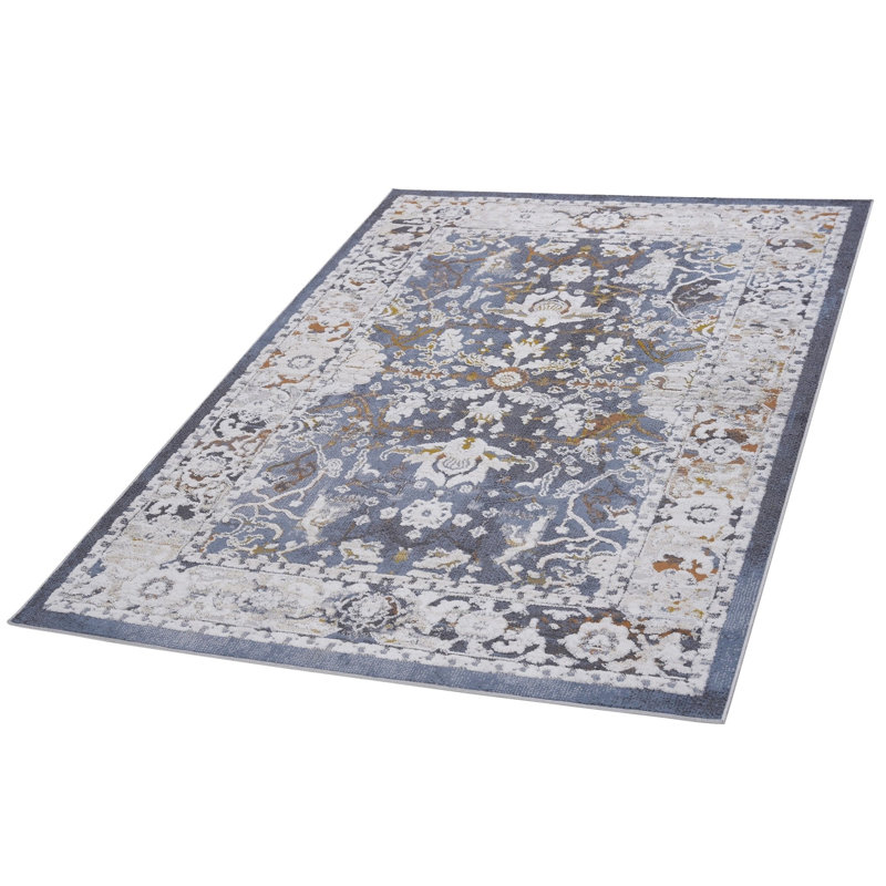 Oriental Indoor / Outdoor Rug, Rectangle 6'7" x 9'