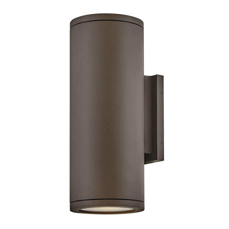 Hinkley Silo Down Light Wall Mount Lantern, Architectural Bronze