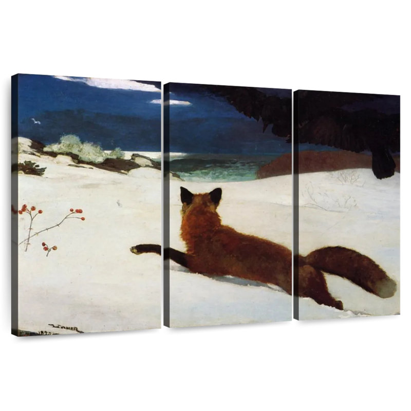 La chasse au renard, H 28 po x l 45 po