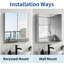 Double Door Mirror Medicine Cabinet