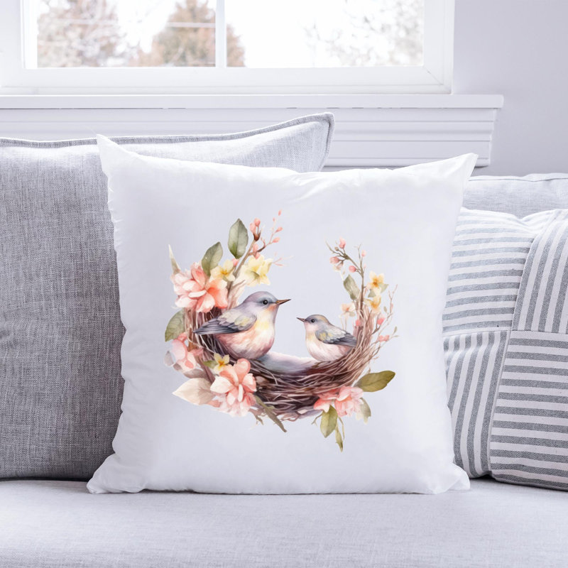 Nautical Sea Life_78 - Coussin décoratif en polyester, H 18 po x l 18 po