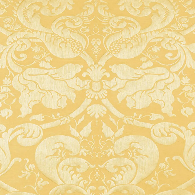 Tissu damassé Gavotte Brocatelle, Doré