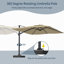 Parasol carré en porte-à-faux 11 pi beige (sans base de parasol)-1326575174-1326575169