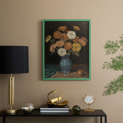 Vintage Floral Print CCLIII Framed Print - Solid Wood