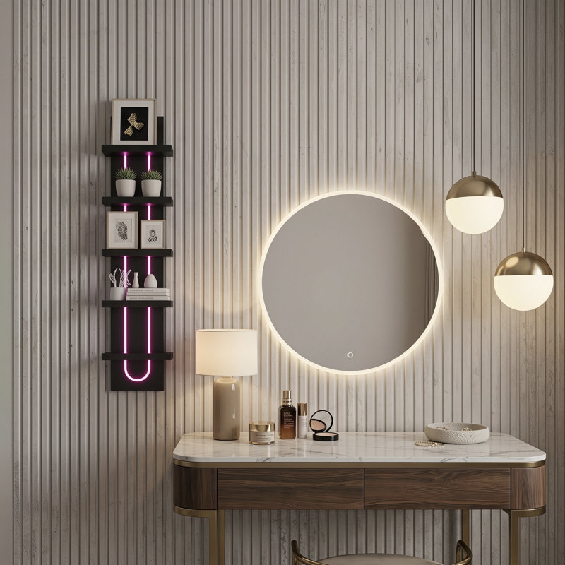 5 Tier Wall Shelf with Lights