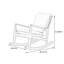 Chaise berçante simple en bois massif-101447024-101447023