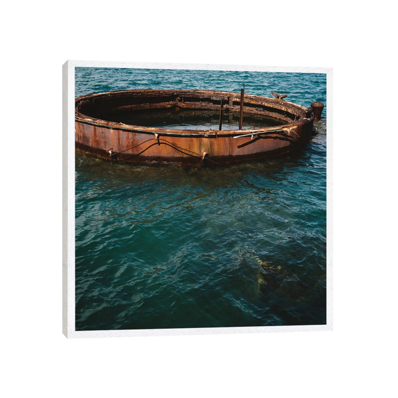 Pearl Harbor II by Bethany Young - Print on Canvas, 66.04cm H x 66.04cm W x 3.81cm D, White Framed