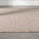  Medusa Odin Solid Color Striped Border Indoor/Outdoor Ivory Flatweave Rug
