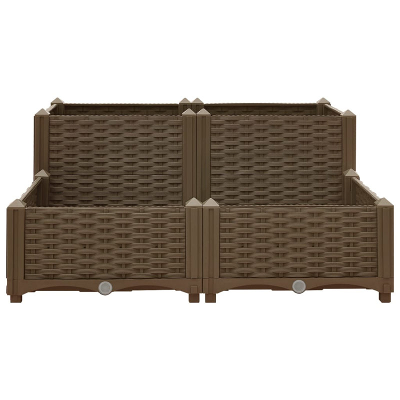 Rulo Raised Garden Bed, Brown