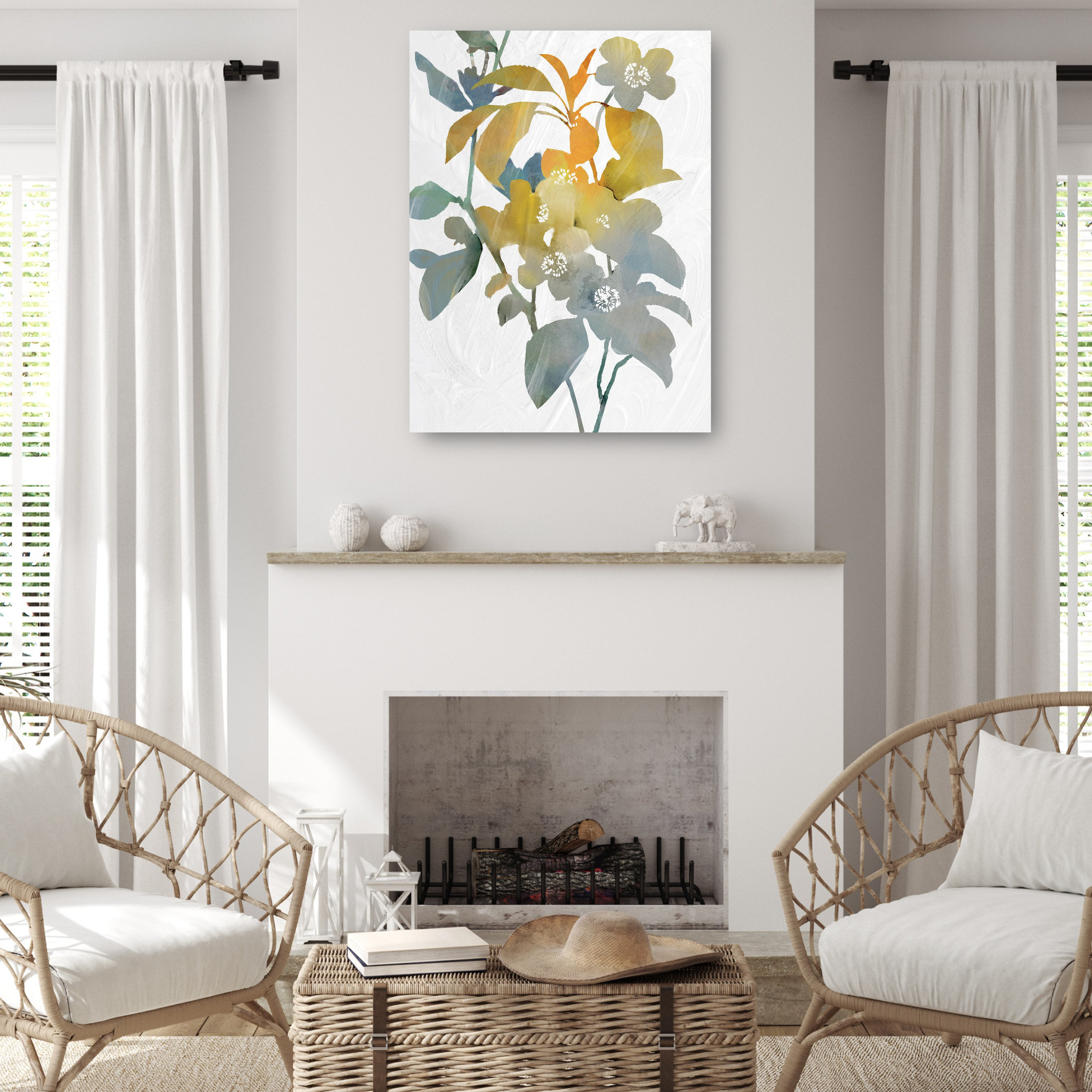 Winston Porter Modern Botany II by Studio Arts Canvas Art Print Wayfair