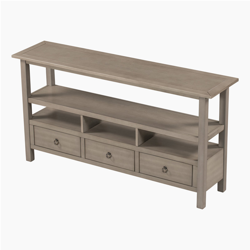 Console de 57,8 po Anylia, gris