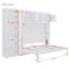 Grand lit escamotable mural avec armoires, grand