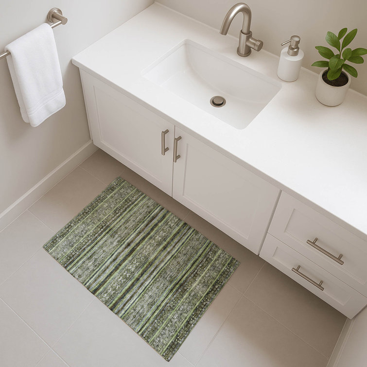 Premium Machine Washable Lampkins AMF1644 Stripes Rug