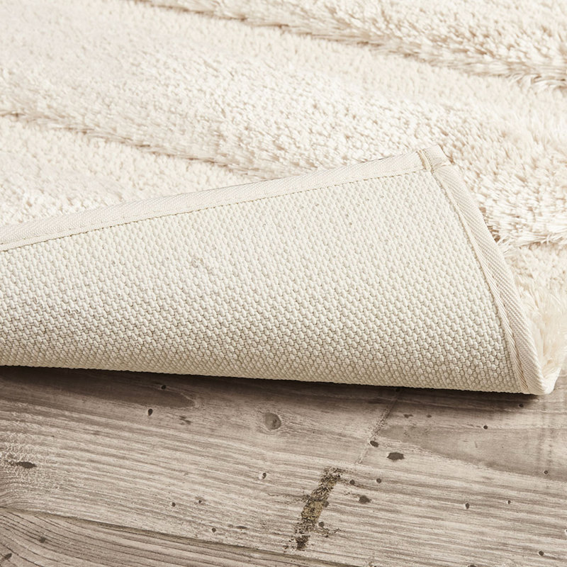 Tapis pour salle de bain 24 po x 58 po, rayé, doux, antidérapant, l 24 po x L 58 po, rayé, Simple - L 59,64 po x l 24,41 po