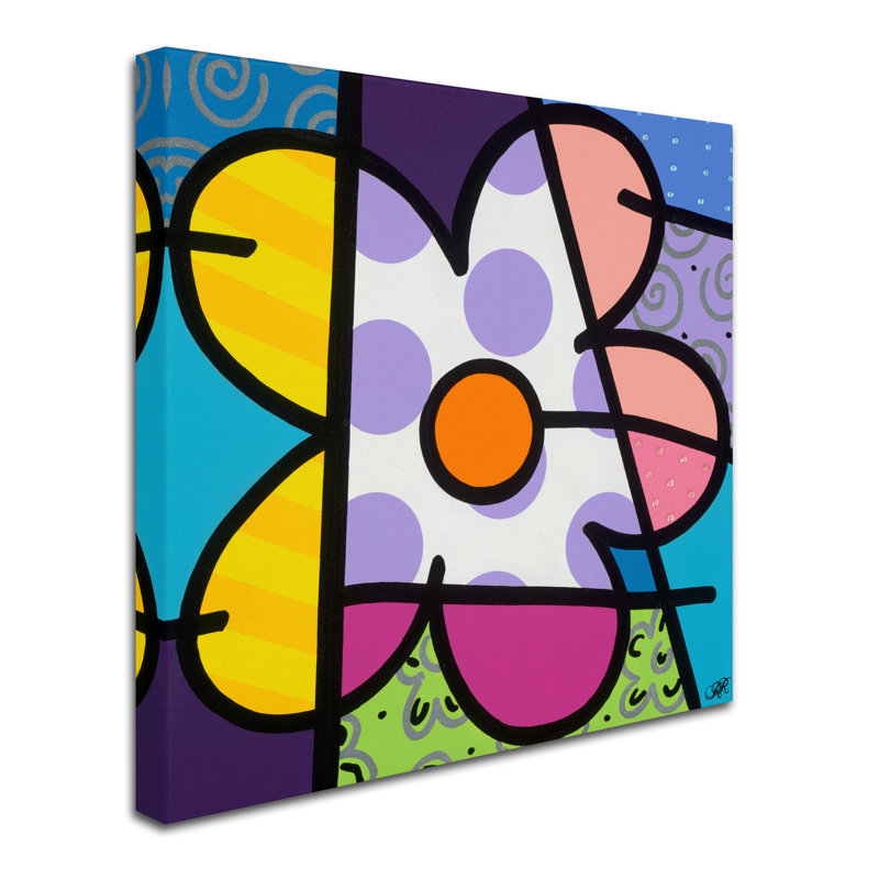 «Big Flower I» par Divina, reproduction d'art sur toile tendue, H 24 po x l 24 po x P 2 po