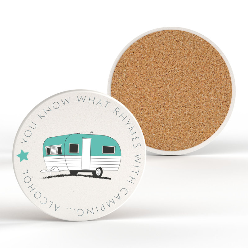 Camper Alcohol Coaster 100X100