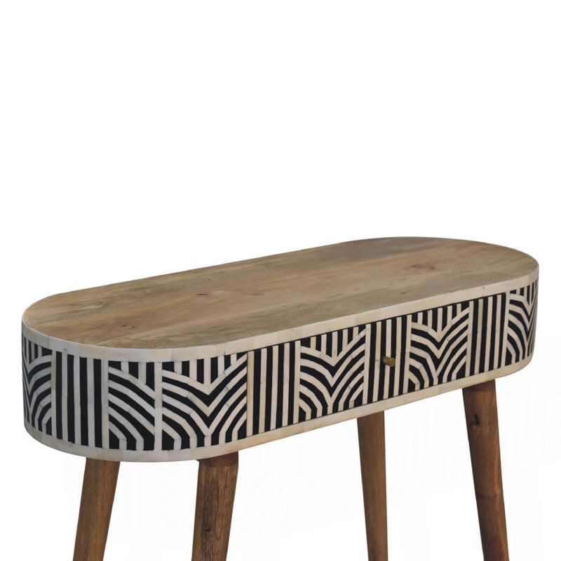 Solid Wood Edessa Bone Inlay Console Table