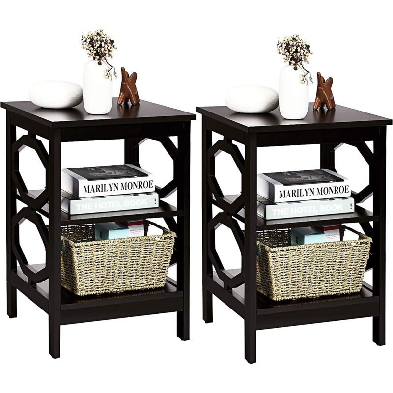 Ameeya Side Table Set, Brown