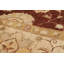 Tapis zone en laine beige/brun foncé 9 pi x 12 po main-of-kind-noué la 2010 ushak Rahma