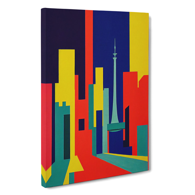 Unique Abstract Architecture No.6 Skyscraper - Wrapped Canvas Print, 50cm H x 35cm W x 3cm D
