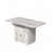 47" Wood Folding Dining Table with storage rack and cabinet, Removable Entryway Table with 6 Wheels
