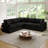 Cloud Couch Modular Sectional Sofa, Deep Seat Convertible Modular Couches For Living Room, Modern Comfy Down Filled Soft Cloud Sectional Sofa-658988592-658988607