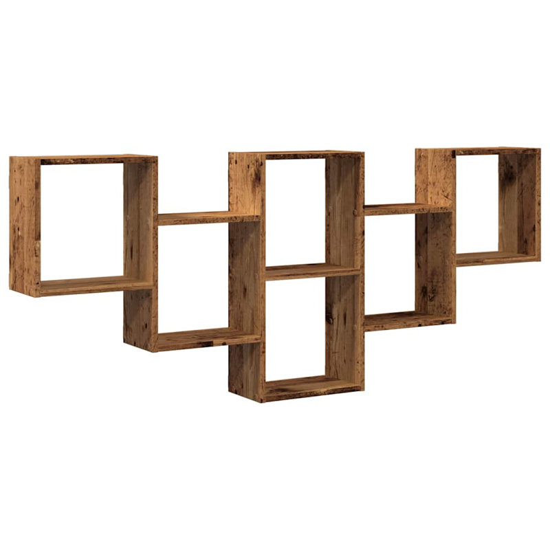 Wall Shelf 159X18x66 Cm Engineered Wood, Old Wood