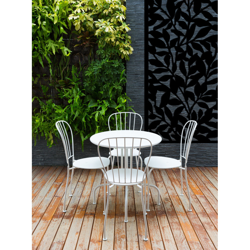 Black Powder Coated Steel 3'x6' Decorative Panel