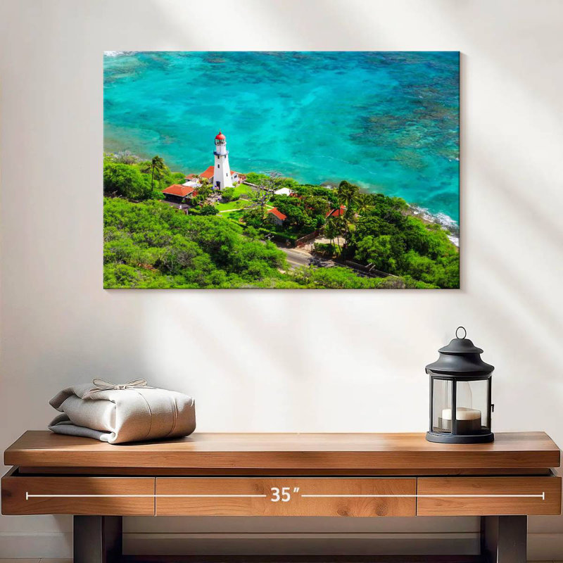 Diamond head lighthouse Aletra, H 16 po x l 24 po
