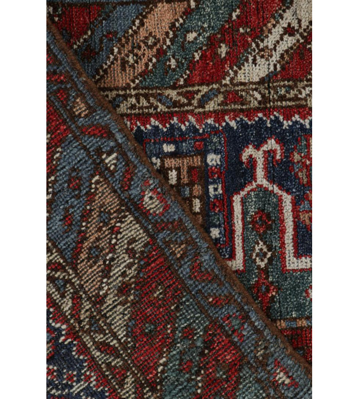 Burano Hand Knotted Wool Geometric Area Rug, Rectangle 6' x 9'