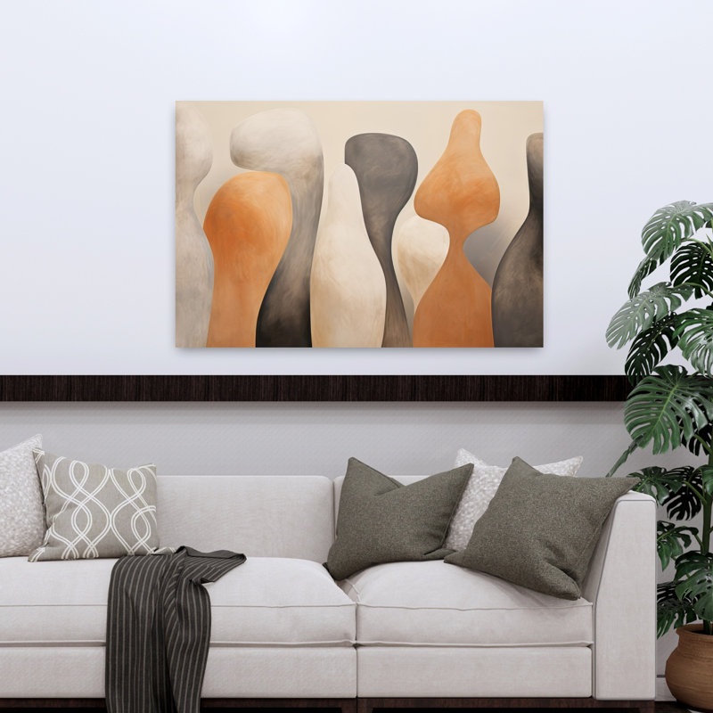 Art contemporain, art contemporain abstrait, H 32 po x l 48 po