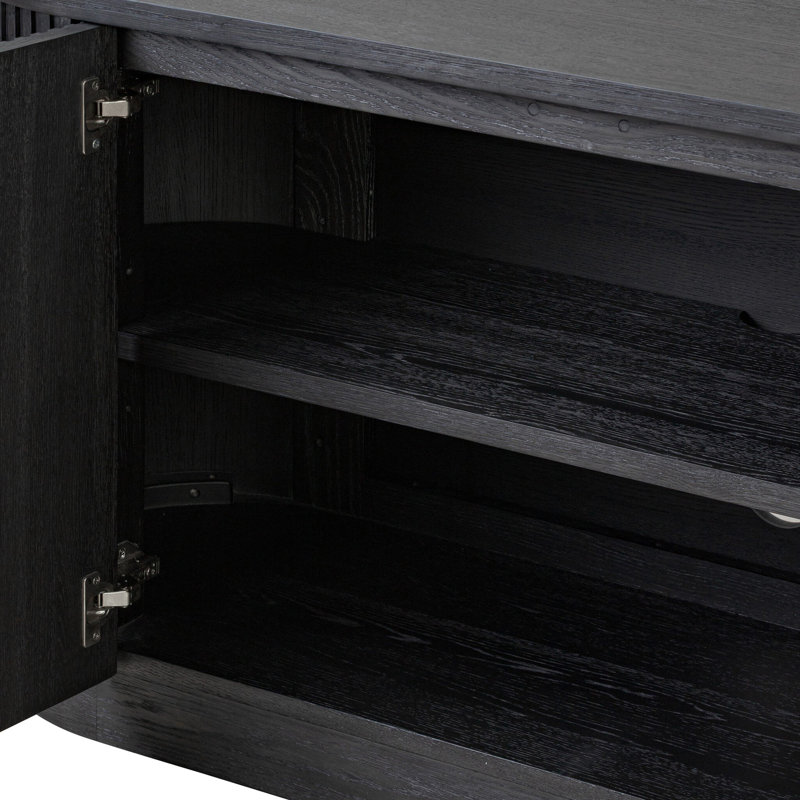 Melodie Fransen Media Console, Black Oak