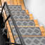 Tapis d'escalier en caoutchouc antidérapant pour escalier en bois