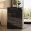 Brendle 6 Drawer Chest Of Drawers: 70cm Wide - High Gloss Front with Chrome Handles, Scratch Resistant.-39703017